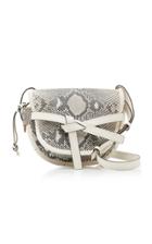 Loewe Gate Mini Python And Leather Bag
