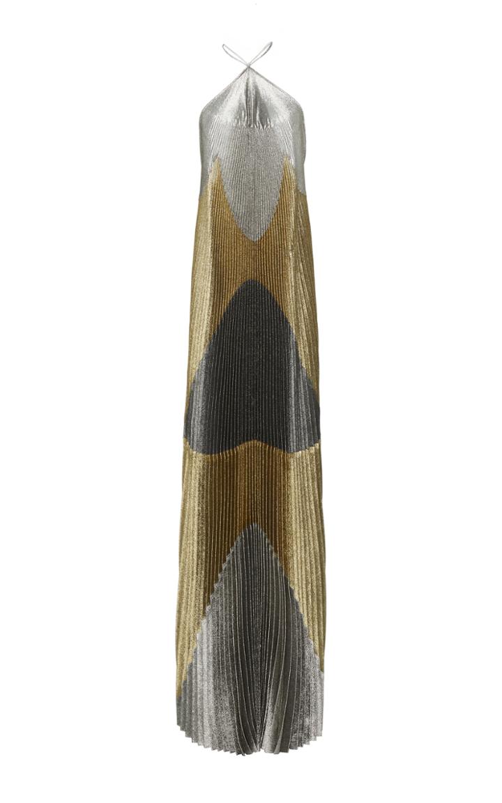 Naeem Khan Halter Silk Gown