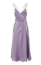 Christine Alcalay Strappy Wrap Midi Dress