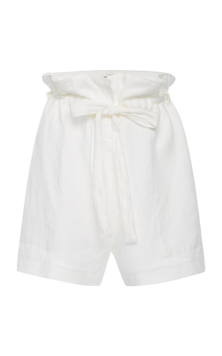 Nili Lotan Mora Linen Shorts Size: Xs