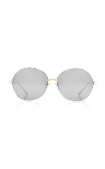 Monse X Morgenthal Frederics Debi Rounded Titanium Sunglasses