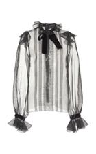 Andrew Gn Sheer Silk Blouse