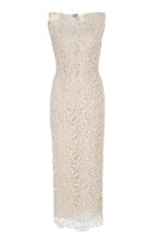 Romona Keveza Asymmetrical Lace Dress