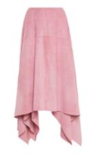 Salvatore Ferragamo Lightweight Suede Handkerchief Skirt