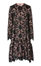 Huishan Zhang Jodie Lace Flounced Hem Dress