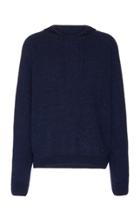 Lanvin Mlange Alpaca, Silk And Cashmere-blend Hoodie Size: S