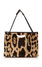 Hayward 1712 Mini Leather-trimmed Leopard-print Brocade Bag