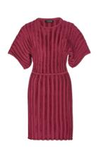 Cushnie Ribbed Knit Velour-effect Mini Dress
