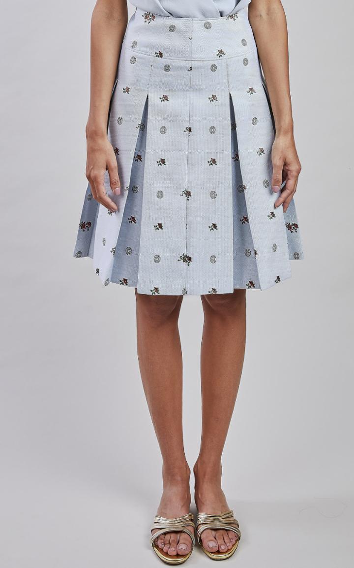 Moda Operandi Elie Saab Jacquard Short Skirt