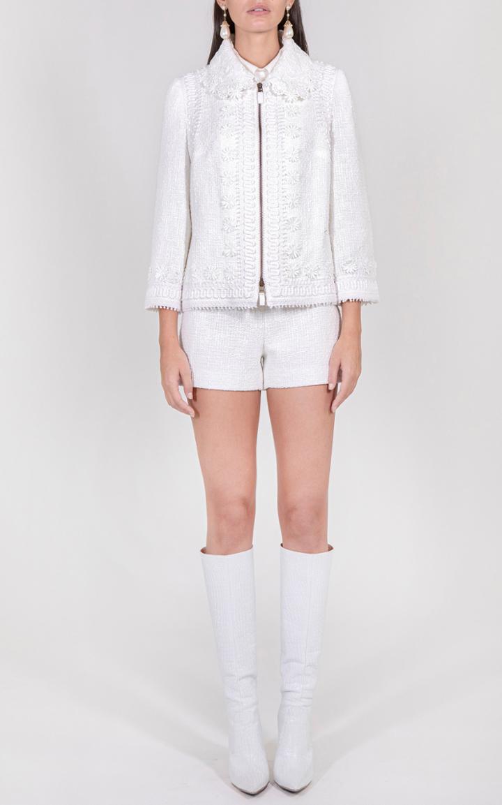 Moda Operandi Andrew Gn Embroidered Cotton-blend Jacket