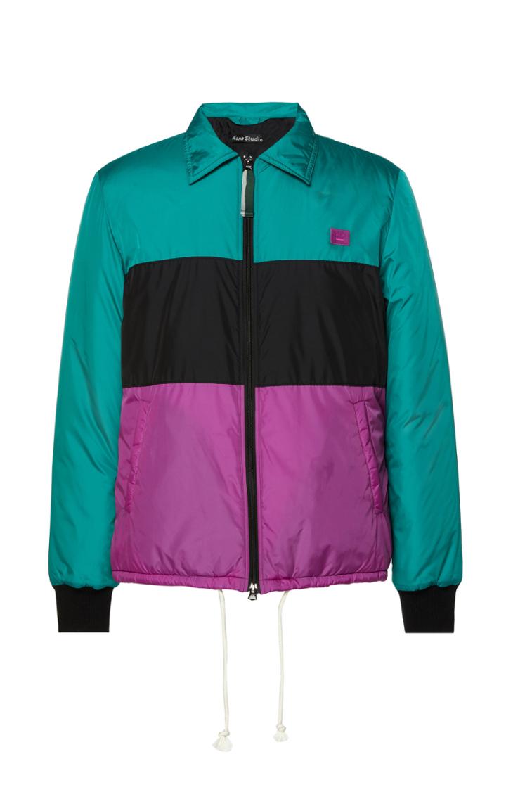 Acne Studios Odgar Appliqud Striped Shell Jacket