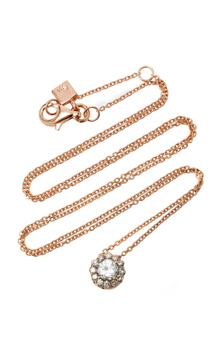 Selim Mouzannar Pendant In Pink Gold Set With Diamonds