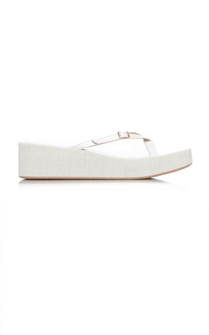 Moda Operandi Jacquemus Les Tatanes Lin Leather Sandals