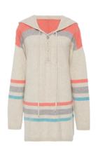 The Elder Statesman Lace Up Hooded Pullover