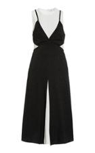 Proenza Schouler White Label Layered Leopard Jacquard Midi Dress