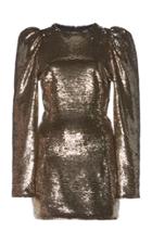 Alexandre Vauthier Sequins Puff Shoulder Mini Dress