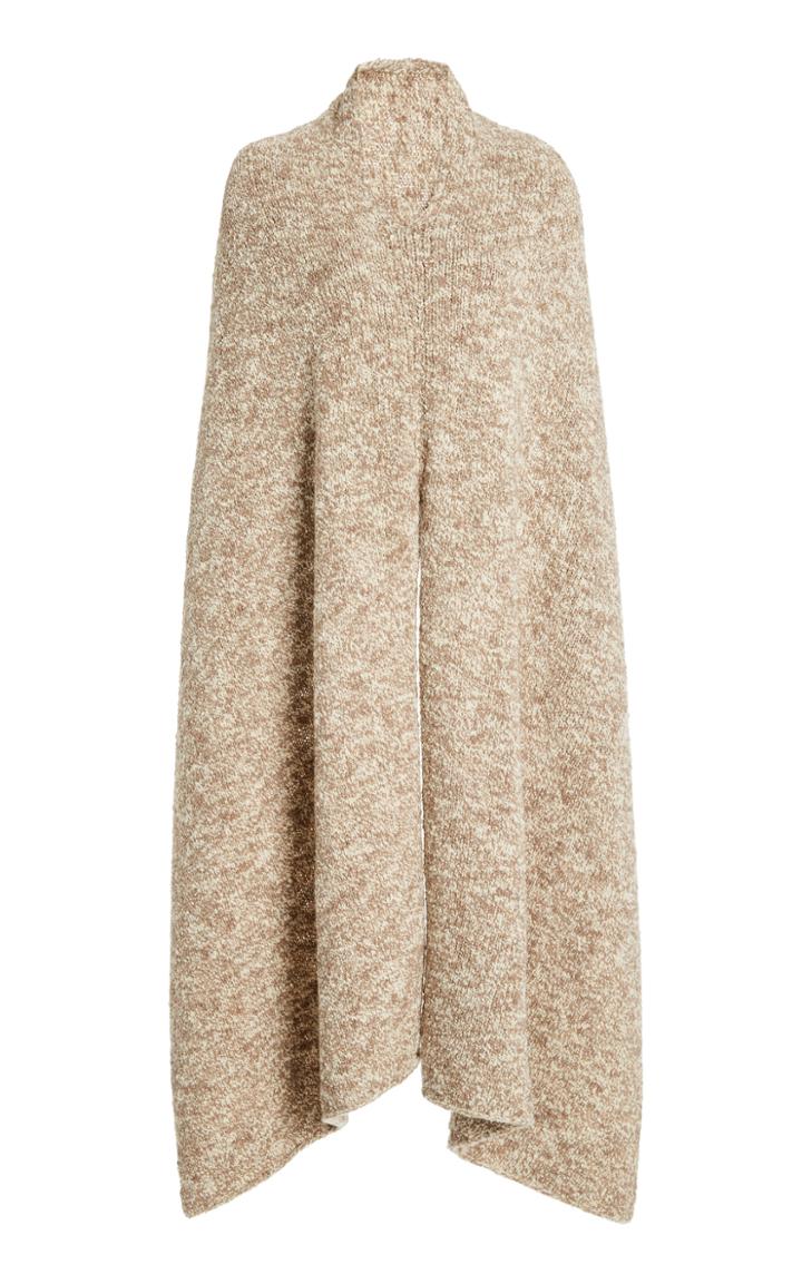 Moda Operandi Deveaux Liza Mlange Wool-blend Poncho