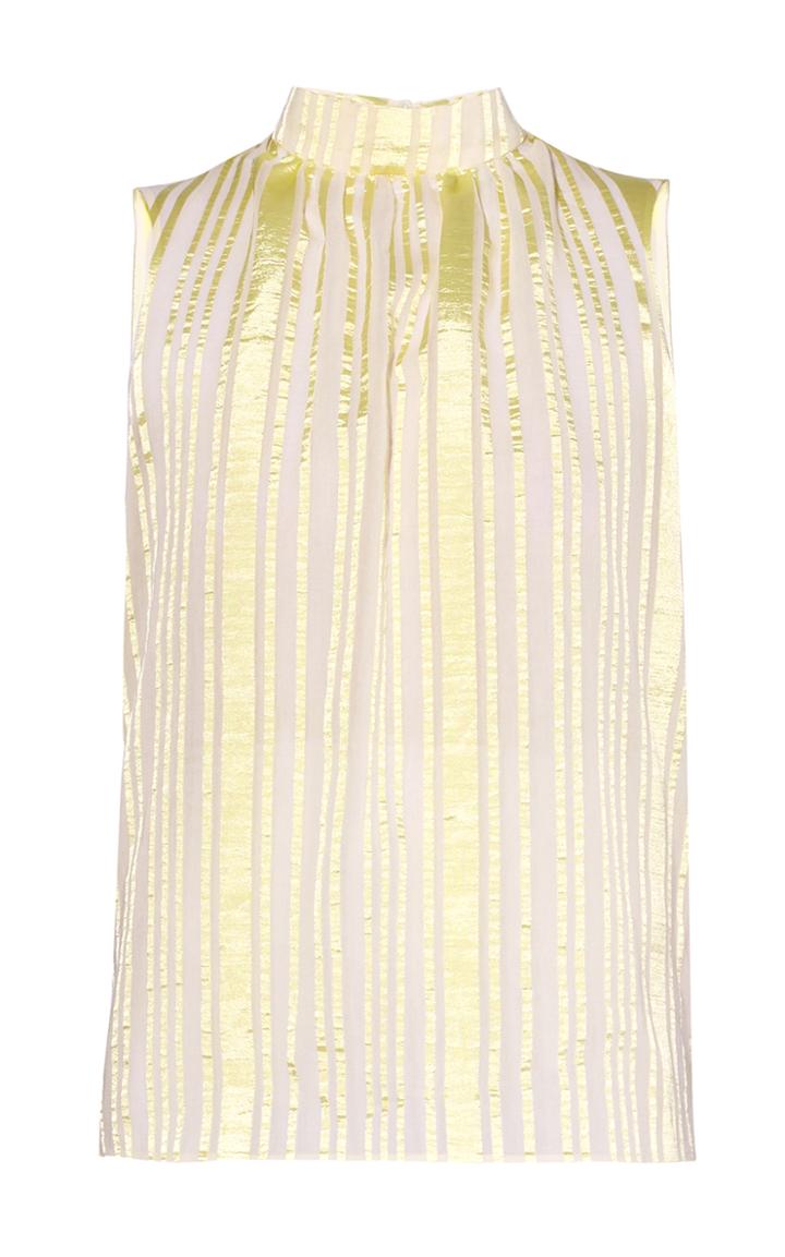 Moda Operandi Erdem Koren Mock Neck Sleeveless Blouse