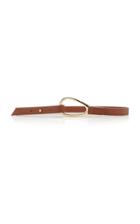 Maison Vaincourt Skinny Leather Belt Size: 80 Cm