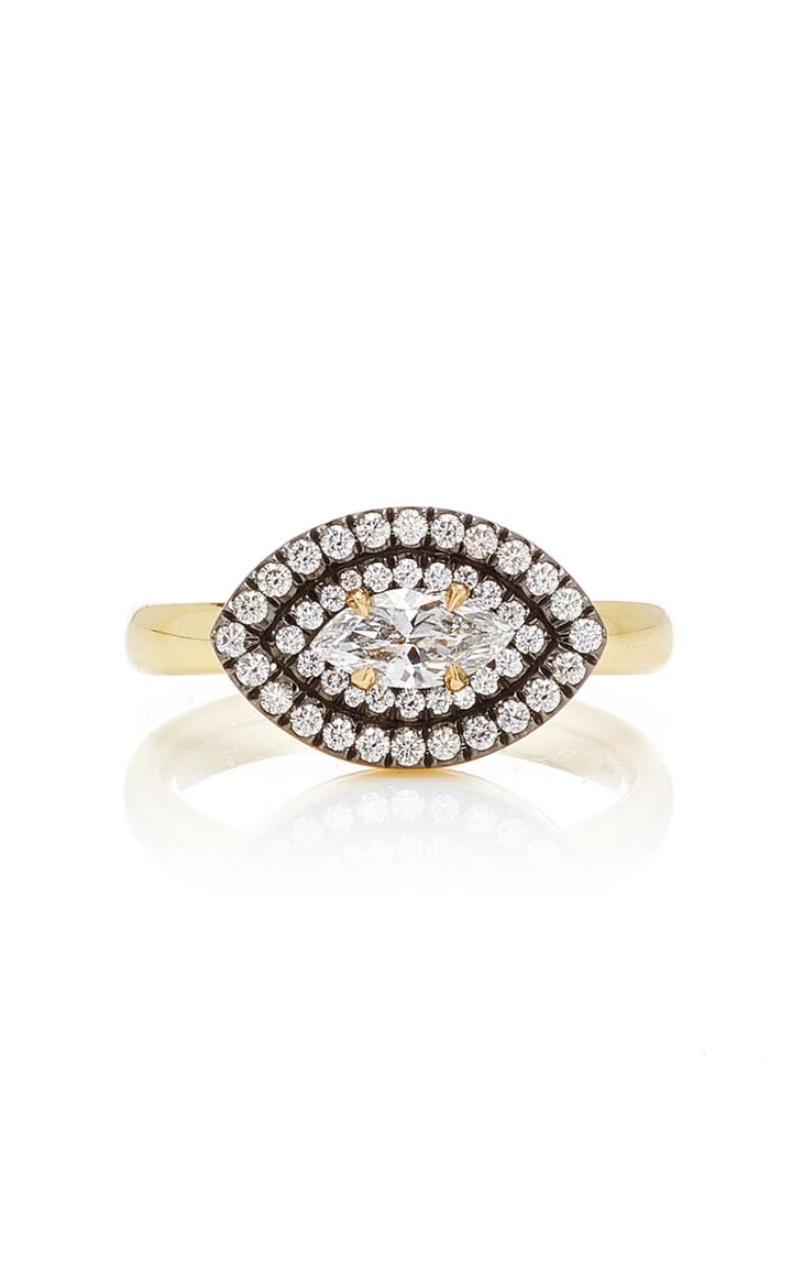 Jemma Wynne 18k Yellow Gold Marquis Ring