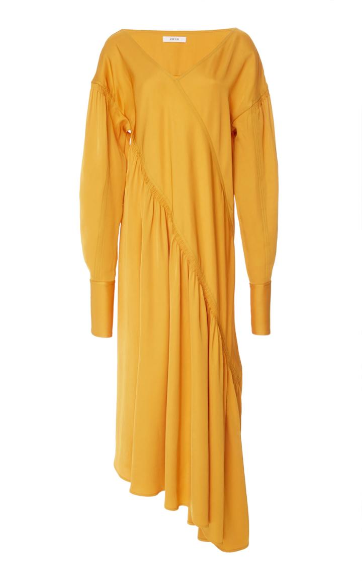 Adeam Bias Ruched Dress