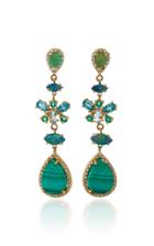 Eden Presley Malachite Opal Zircon Earrings