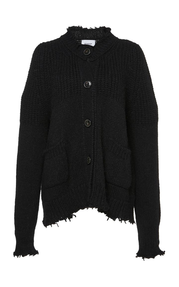 Dondup Frayed Hem Cropped Cardigan