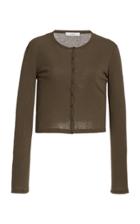 Moda Operandi Vince Cotton-knit Cropped Cardigan