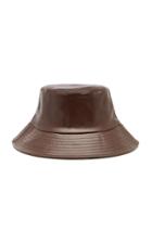 Avenue Lotti Faux Leather Bucket Hat