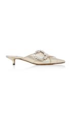 Bally Celmira Leather Kitten Heel Mules
