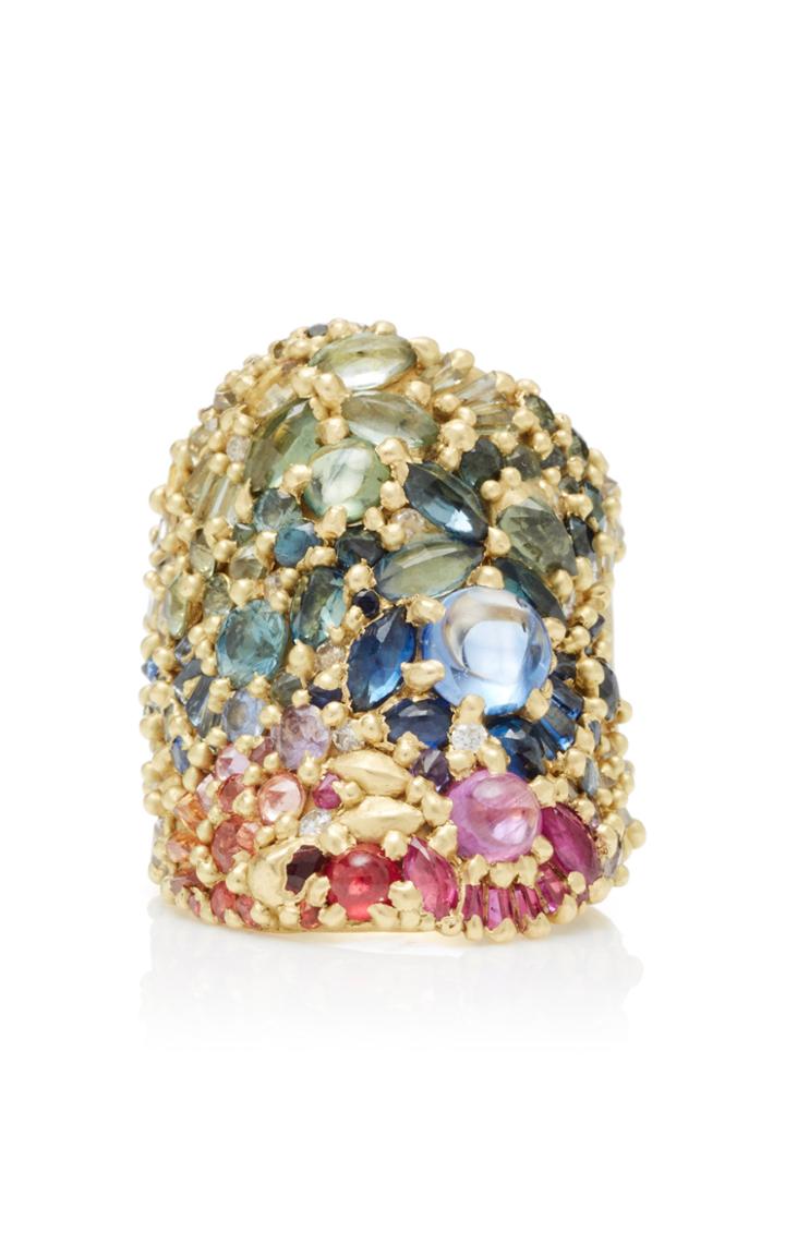 Polly Wales One-of-a-kind Colette Shield Ring