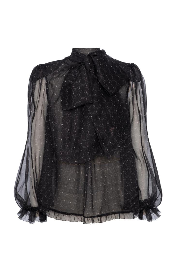 Maria Lucia Hohan Baqa Printed Mousseline Top