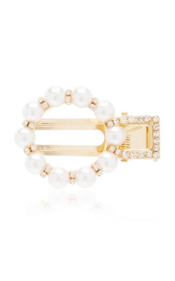 Avenue Faux Pearl And Crystal-embellished Hair Clip