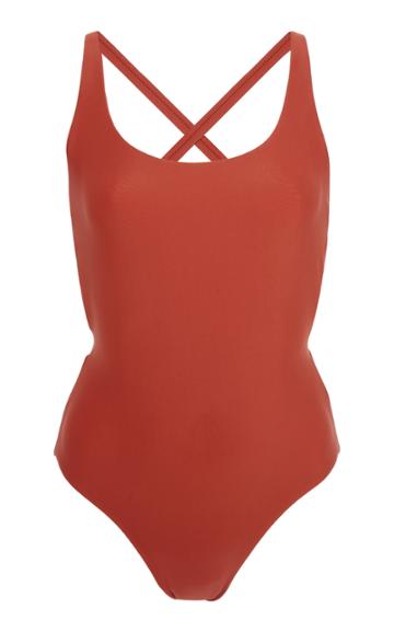 Jade Swim Asterisk Cross Back One Piece Swimsuit