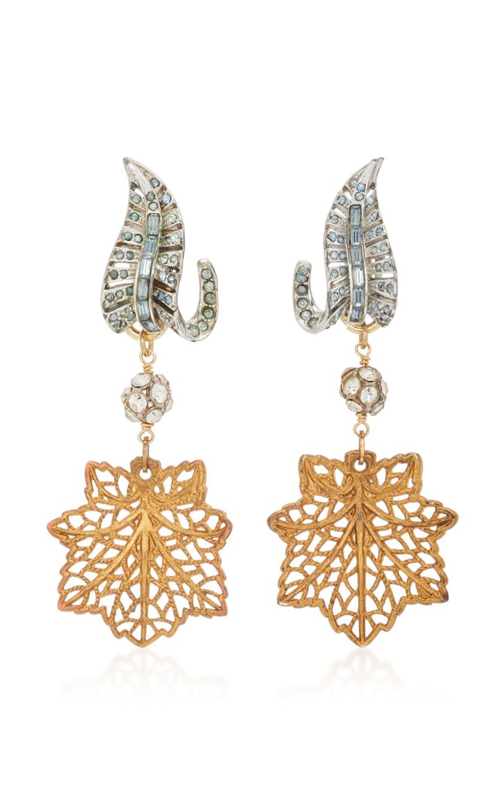Lulu Frost Silver And Gold-plated Crystal Earrings