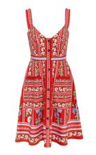 Saloni Fara Short-b Poppy Cotton Dress