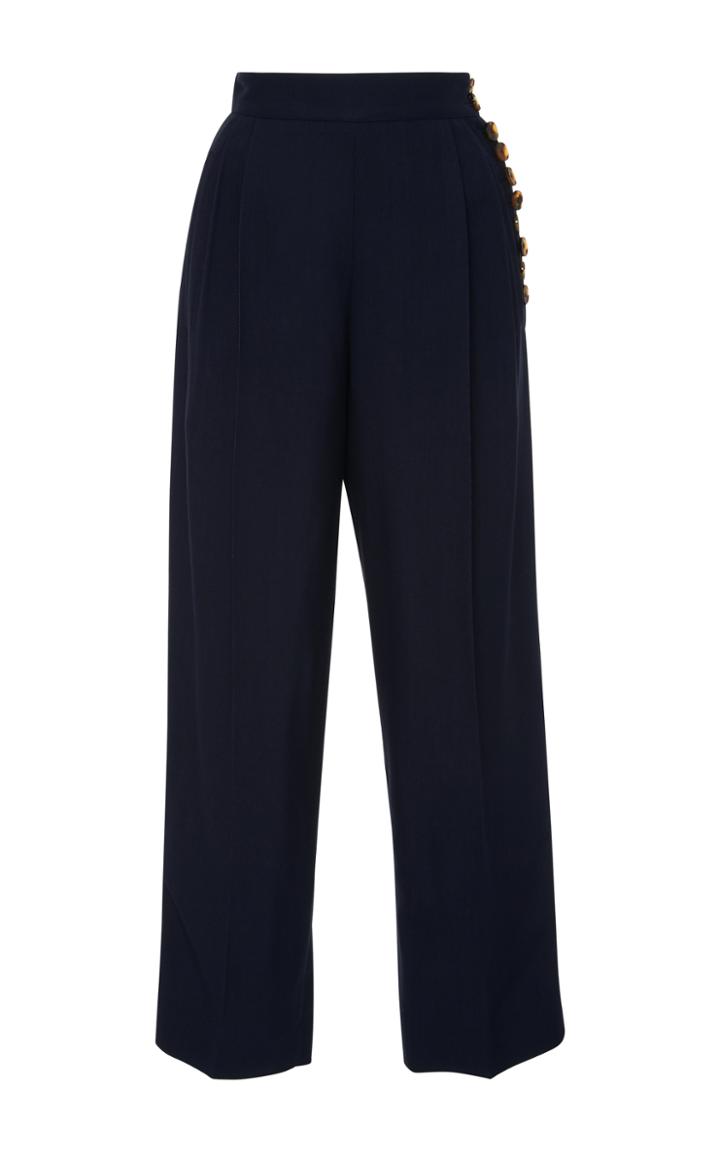 Khaite Cora Pleated Straight-leg Pants