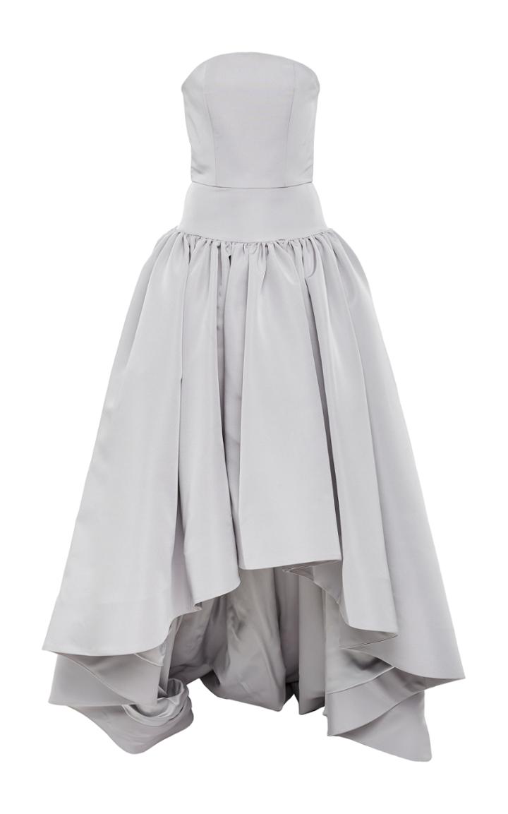 Christian Siriano Silk High Low Gown