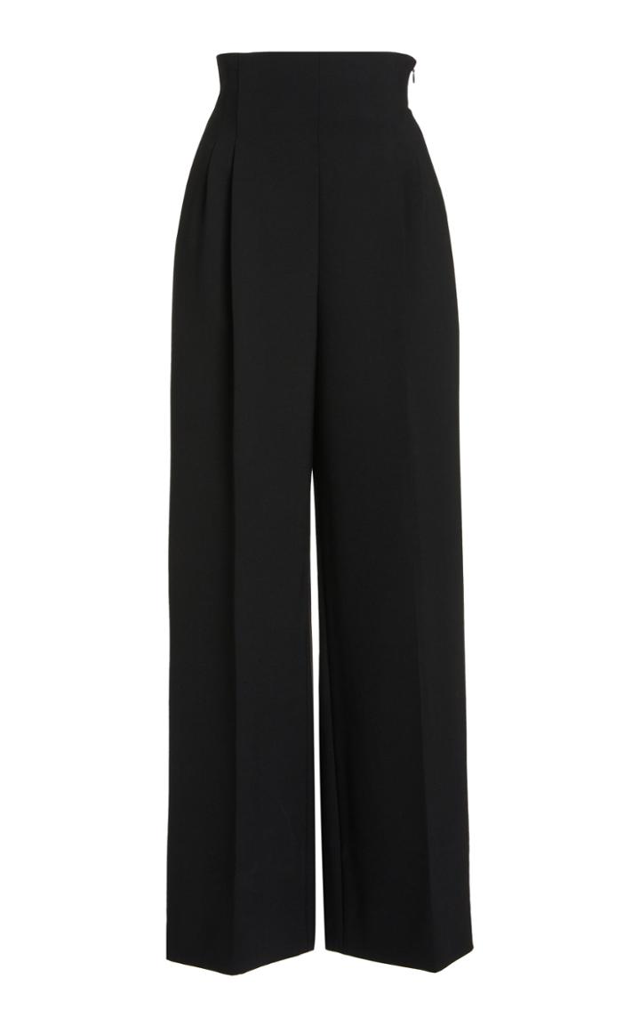 Moda Operandi Carolina Herrera Stretch Double Wool High Waisted Pants