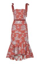 Johanna Ortiz Puebla Nativo Printed Cotton-blend Midi Dress