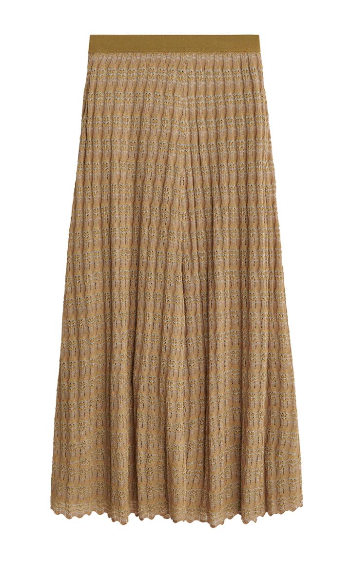 Moda Operandi By Malene Birger Donax Pointelle-knit Maxi Skirt