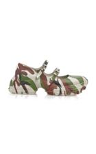 Miu Miu Camo Buckle Platforms