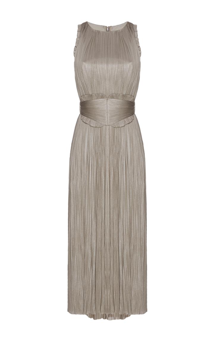 Maria Lucia Hohan Tilda Metallic Silk Dress