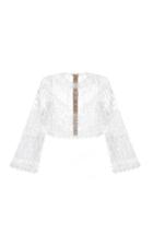 Moda Operandi Balmain Plexiglass-embellished Cropped Top Size: 34