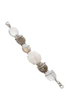 Kimberly Mcdonald One-of-a-kind Opal And Quartz Scarab Bracelet With Diamonds Set In 18k White Gold