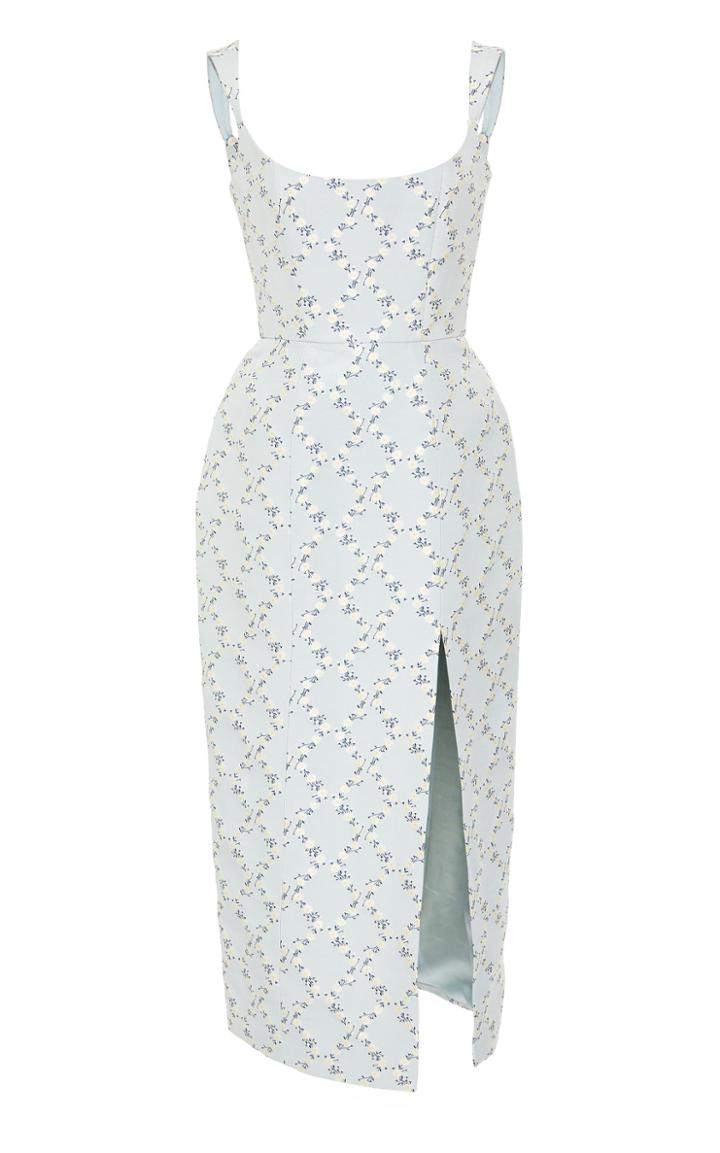 Markarian Exclusive Edward Floral-print Crepe Midi Dress
