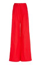 Rebecca De Ravenel Linen Wide-leg Pants