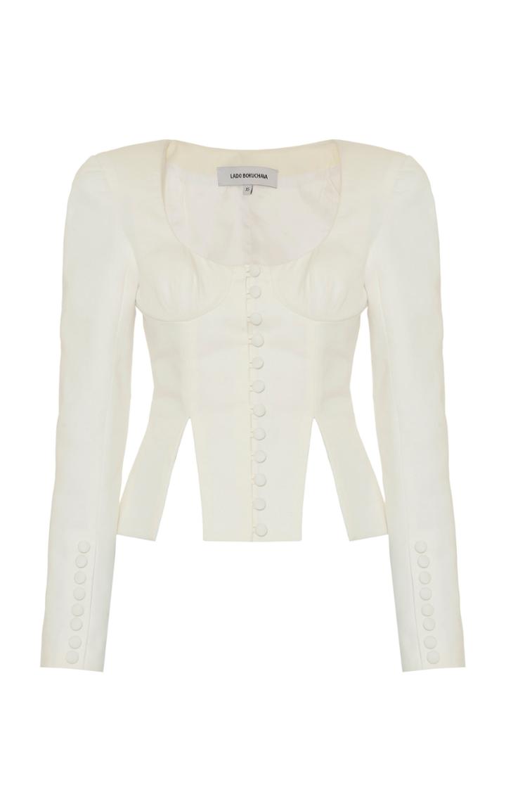 Moda Operandi Lado Bokuchava Corset-inspired Cotton Jacket Size: S