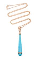 Sara Weinstock 18k Gold Turquoise And Diamond Necklace