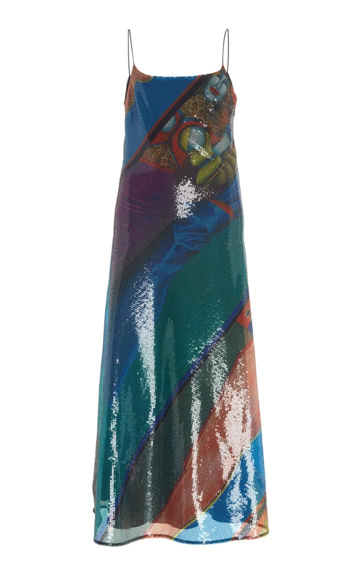 16arlington Kate Sequin Print Midi Dress